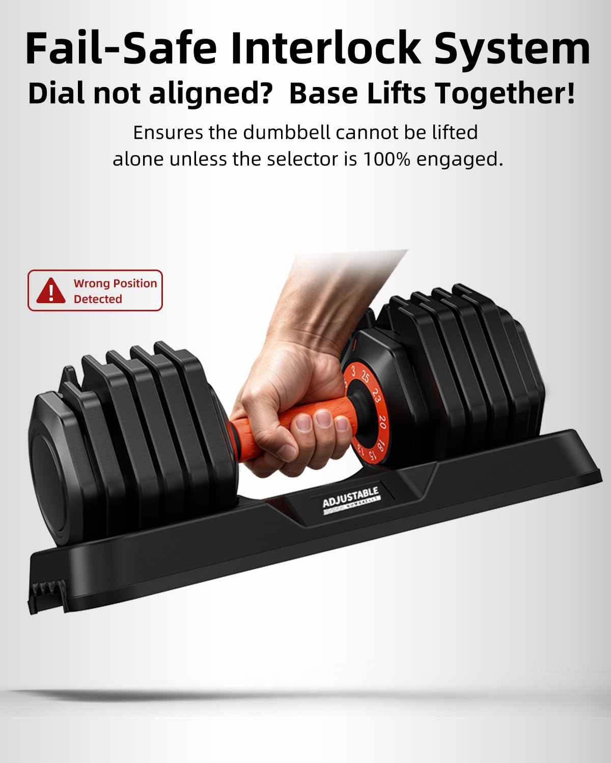 WLR Adjustable Dumbbells 25lb Set - 10-in-1 Quick-Dial Weight Set with Micro Increments from 3lb, Anti-Slip Grip & Tray