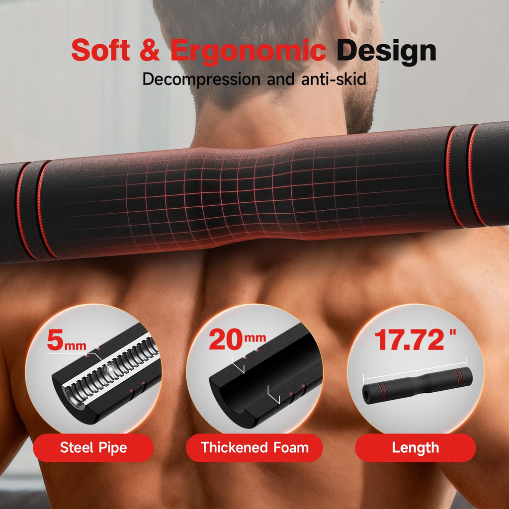 Cvonte Adjustable Dumbbell Set 45lbs - 5-in-1 Free Weight Set with Barbell, Kettlebells, Push-Up Stand & Double Lock