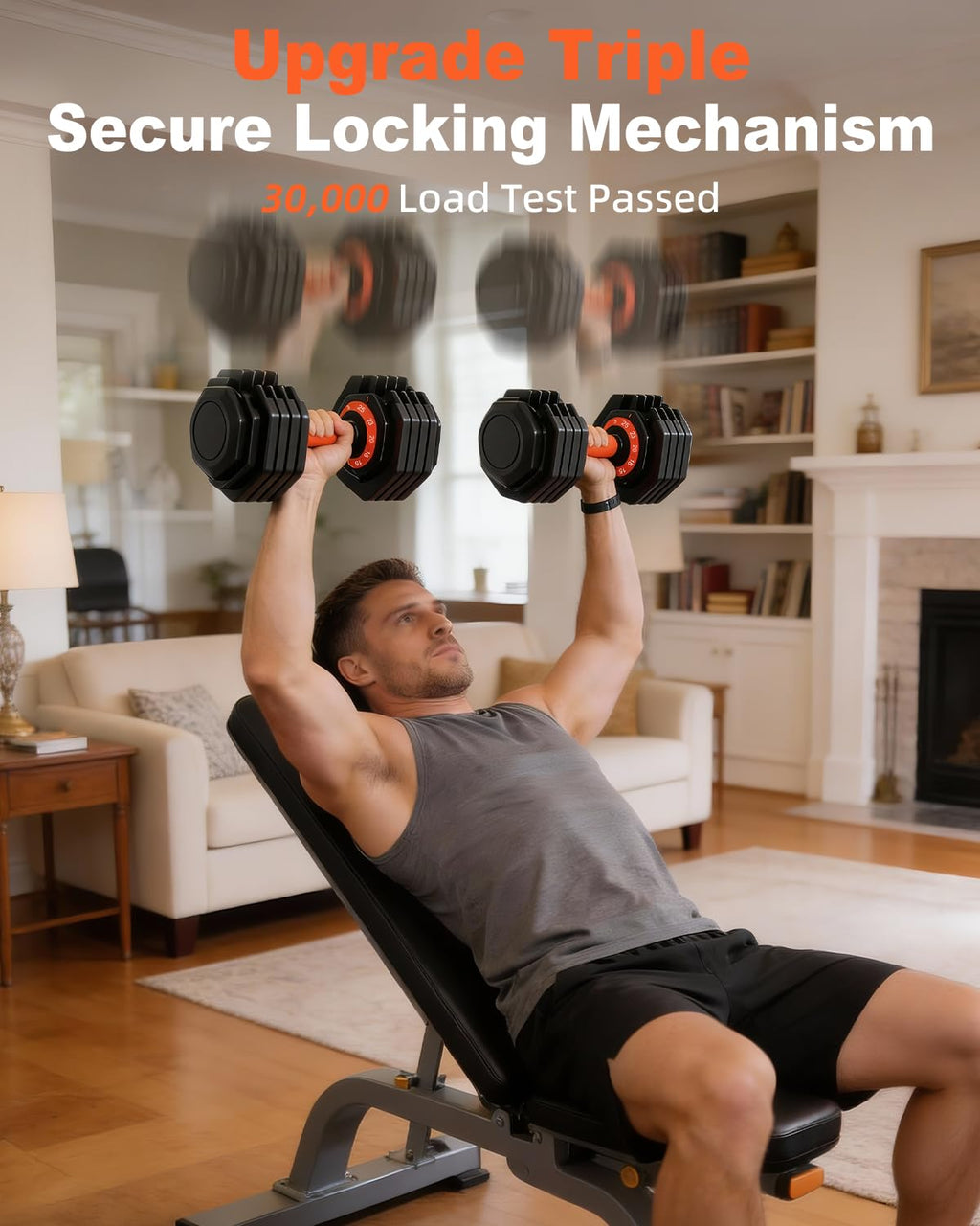 WLR Adjustable Dumbbells 25lb Set - 10-in-1 Quick-Dial Weight Set with Micro Increments from 3lb, Anti-Slip Grip & Tray
